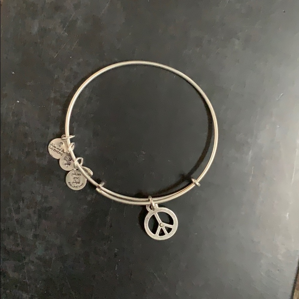 Alex and Ani Bangle Peace Sign Bangle